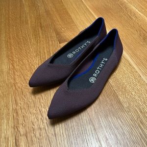 Rothy’s The Point size 7.5 - Aubergine color